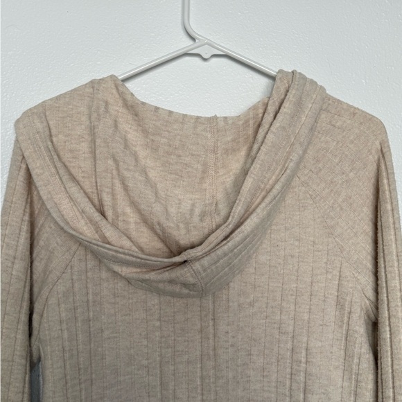 Universal Thread Light Tan Ribbed Hoodie - Picture 3 of 3